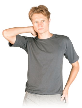 Camiseta ou baby look cinza chumbo 100% algodão