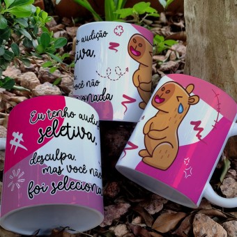 Caneca Capivara Mais Divertida do Mercado! Colocamos Nome se desejar! 