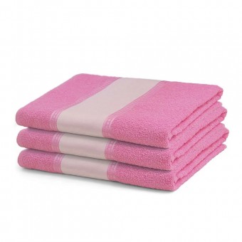 Toalha de Banho Personalizada com Nome, Logo, Como Desejar Cor Rosa bebe