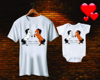 Kit Tal Mãe Tal Filha Body 2 Peças Dia das Mães Presente Modelo 3