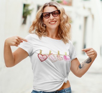 Camiseta "dia das Mães" Mãe de Menina Modelo 5