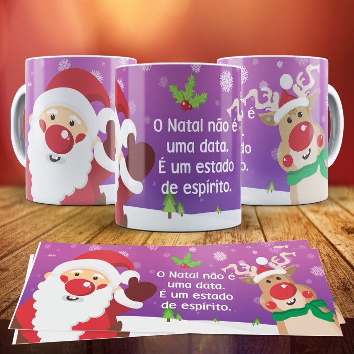 Caneca Natal Color Frases