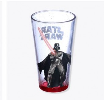 Darth Vader Kit Copo Vidro 500ml Cofre Star Wars Oficial