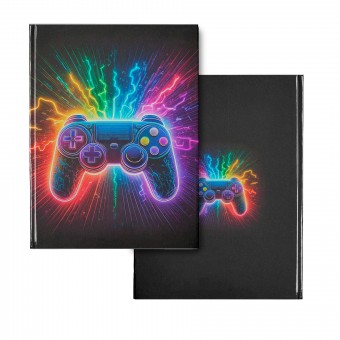  Caderno Brochura - Personalizado - Game Neon
