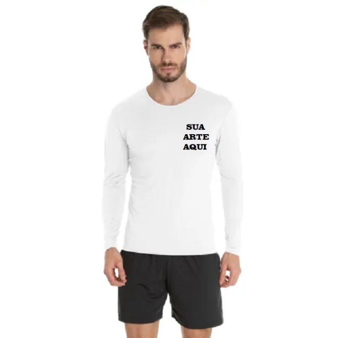 Camiseta Proteção Solar Segunda Pele Manga Longa UV 50+ Praia 