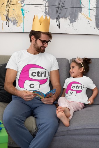 Camiseta Ctrl c Ctrl V Kit 2 Peças