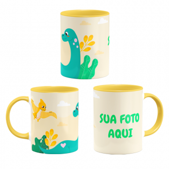 Caneca infantil dinossauros