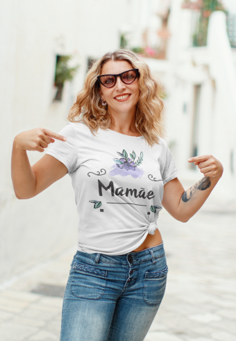 Dia das mães camiseta personalizada presente mae Modelo 6