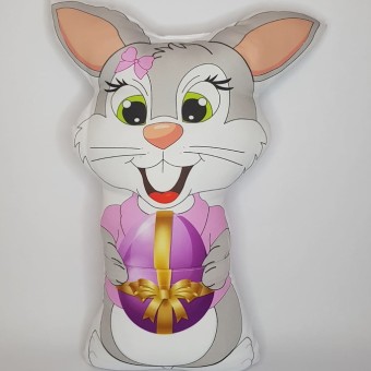 Almofada Coelho Porta Chocolate 3D