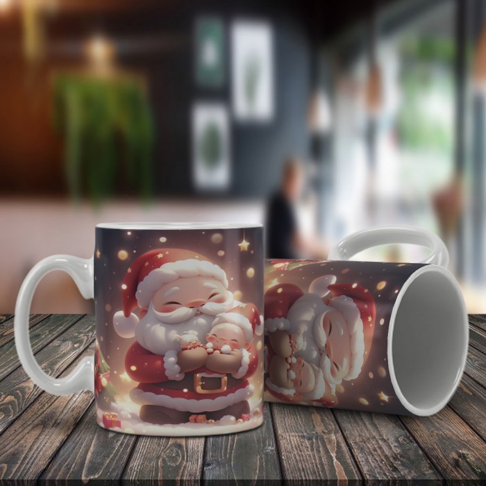 Caneca Natal Papai Noel de Luz
