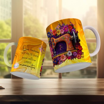 Caneca Costureira 3d Profissões Colocamos Seu Nome