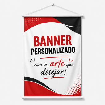 Banner Personalizado com Sua Arte, Logo, Foto ou Frase