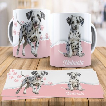 Caneca Xícara Raças Pet - Dalmata