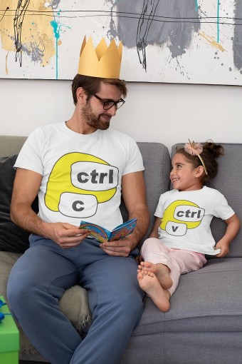 Camiseta Ctrl c Ctrl V Kit 2 Peças