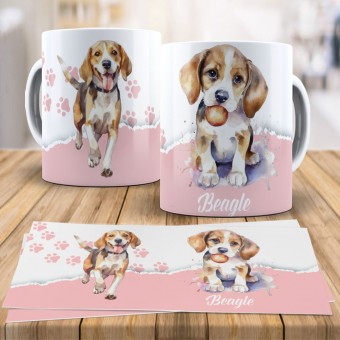 Caneca Xícara Raças Pet - Beagle