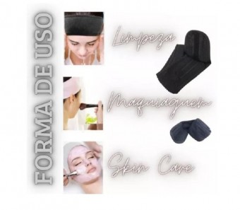 Faixa de Cabelo Atoalhada Facial Personalizada Skin Care