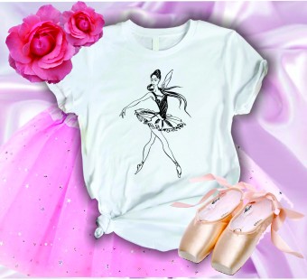 Camiseta Balé Bailarina Modelo 4