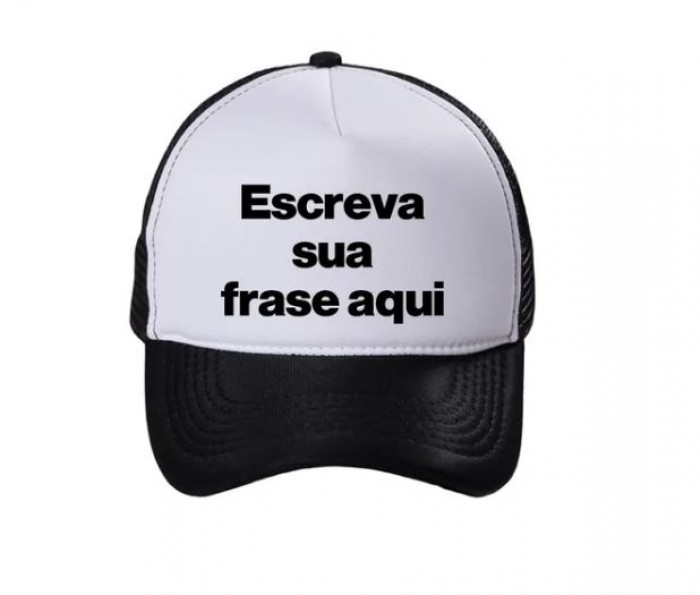Boné Trucker Personalizado Com Sua Ideia Aba Curva Estampado + etiqueta lateral