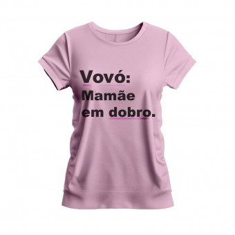 Babylook Feminina Mamãe em Dobro