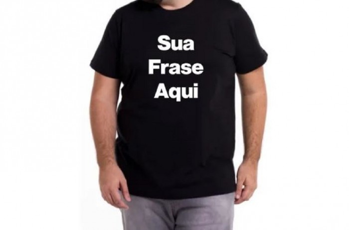 Camiseta Plus Size Personalizada Frase, Foto, Banda, Marca 