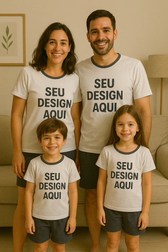 Pijama Pai & Filho 100% Personalizado com Foto