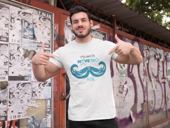 Camiseta Novembro Azul Algodão