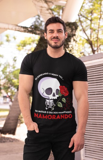 Camiseta Cupido Eu Esperando Minha Vez Namorados Namoradas