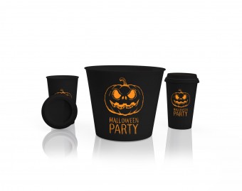  Almofada porta pipoca Personalizada - Halloween - Dia das Bruxas - 