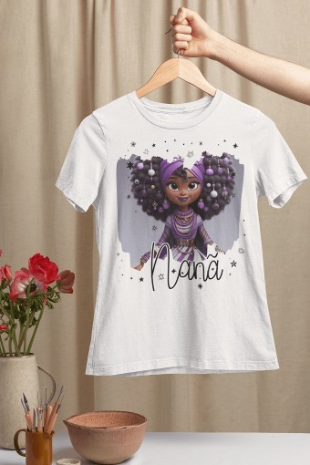 Camiseta Nanã Coleção Orixás - Temos de Todas as Cores
