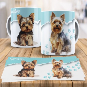 Caneca Xícara Raças Pet - Yorkshire
