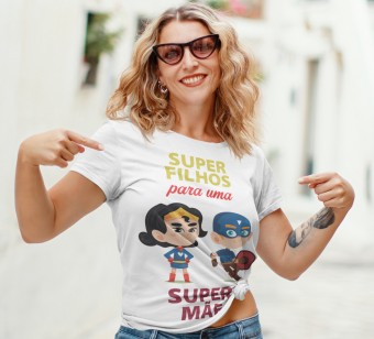 Camisetas Personalizadas Dia das Maes - (1 Unid) Modelo 6