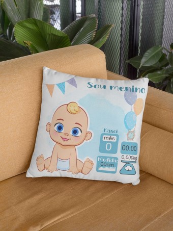 Almofada Decorativa Registro Nascimento Bebê Personalizada