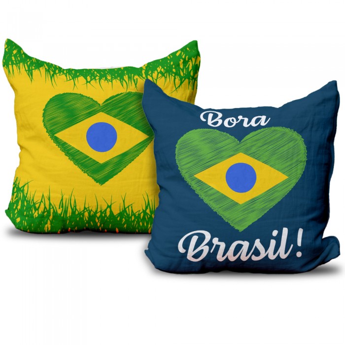 Almofada 40x40 Bora Brasil