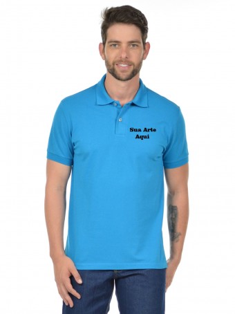 Polo Piquet personalizada com sua marca, nome, logo