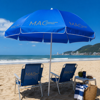 Guarda-Sol Personalizado com Logotipo, Nome ou Arte Exclusiva