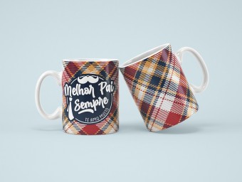 Caneca Personalizada Porcelana Melhor Pai Sempre 330 ml