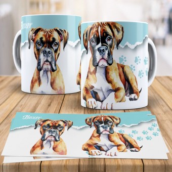 Caneca Xícara Raças Pet - Boxer