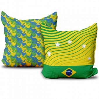 Almofada 40x40 Brasil Estrelas