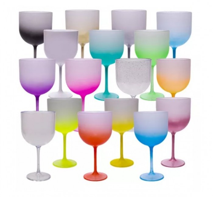 Kit 10 Taça Gin Degradê 580ml Festa Na Piscina - Personalizadas