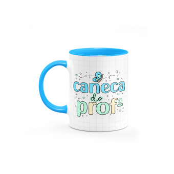 Caneca com Alça e Interior Colorida Personalizada - Caneca do Professor
