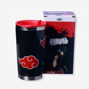 Copo Naruto Viagem Tony Akatsuki Semi-térmico com Tampa