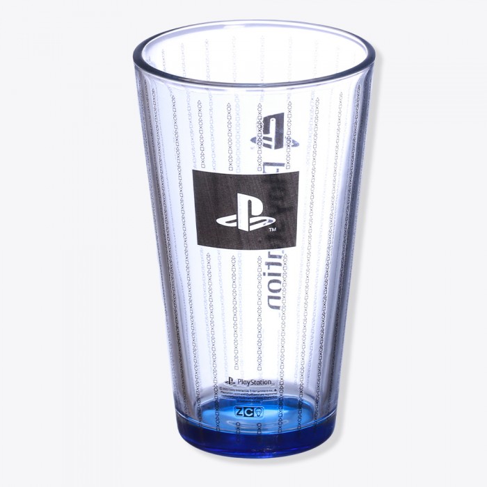 Copo Vidro Incan 500 ml + Lata Cofre Playstation - Kit Game
