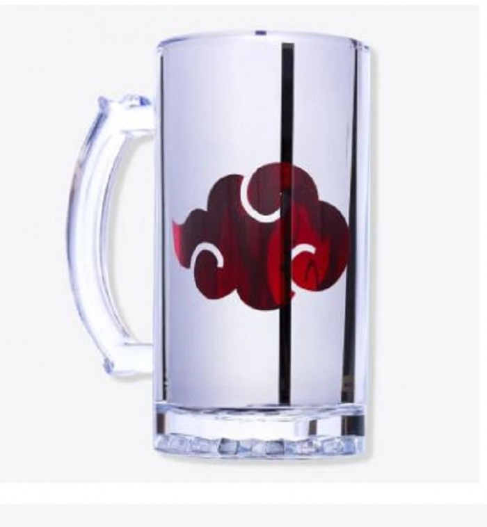 Caneca de Chop 450ml Eletrostatica Akatsuki Naruto Original