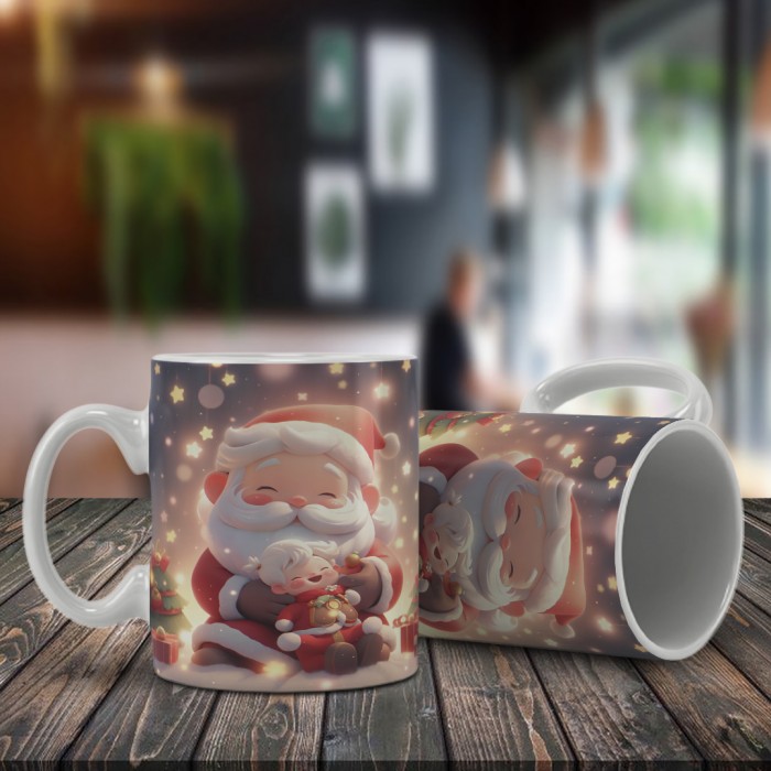 Caneca Natal Papai Noel de Luz