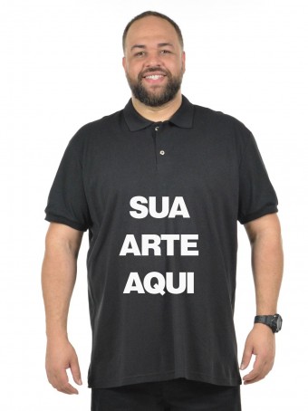 Polo Plus Size Masculina Piquet Personalizada com Seu Logo ou Marca