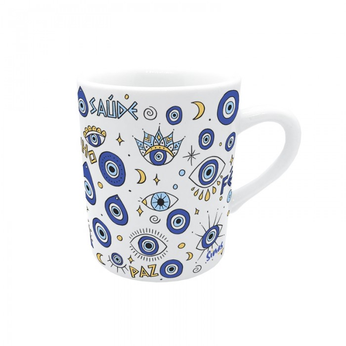 Caneca 120ml - Coleção Olho Grego Modelo Olhos