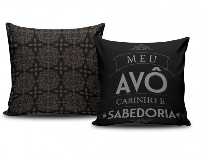 Almofada 40x40 personalizada - meu avô carinho e sabedoria
