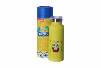 Garrafa Térmica Bob Esponja Bubble Mantém Temperatura
