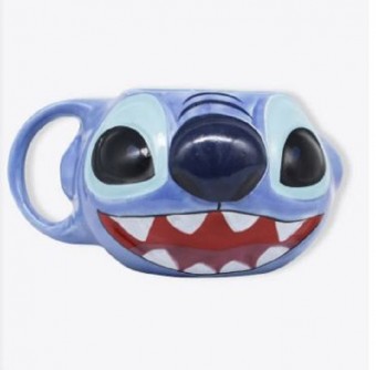 Caneca Formato 3d 350ml Stitch Presente Criativo Decoração
