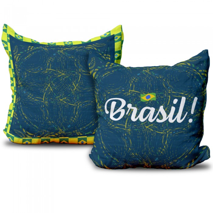 Almofada 40x40 Brasil Espirais